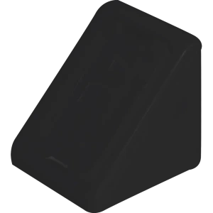 Комплект уголков мебельных с шурупами пластик цвет чёрный 6 шт