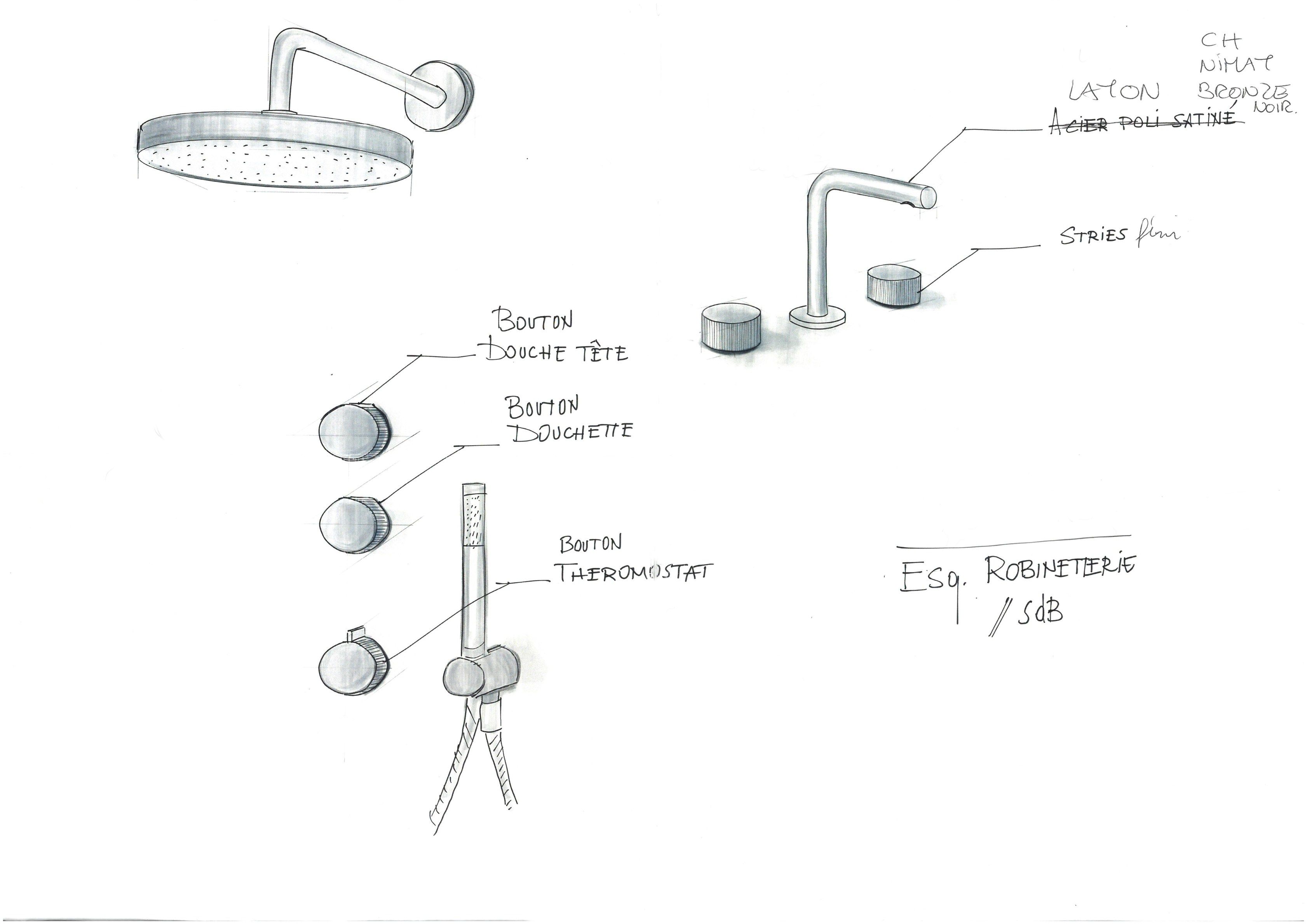 Настенный смеситель для раковины с 3 отверстиями RUBINETTERIE STELLA ARCH-00015591 - Вид №3