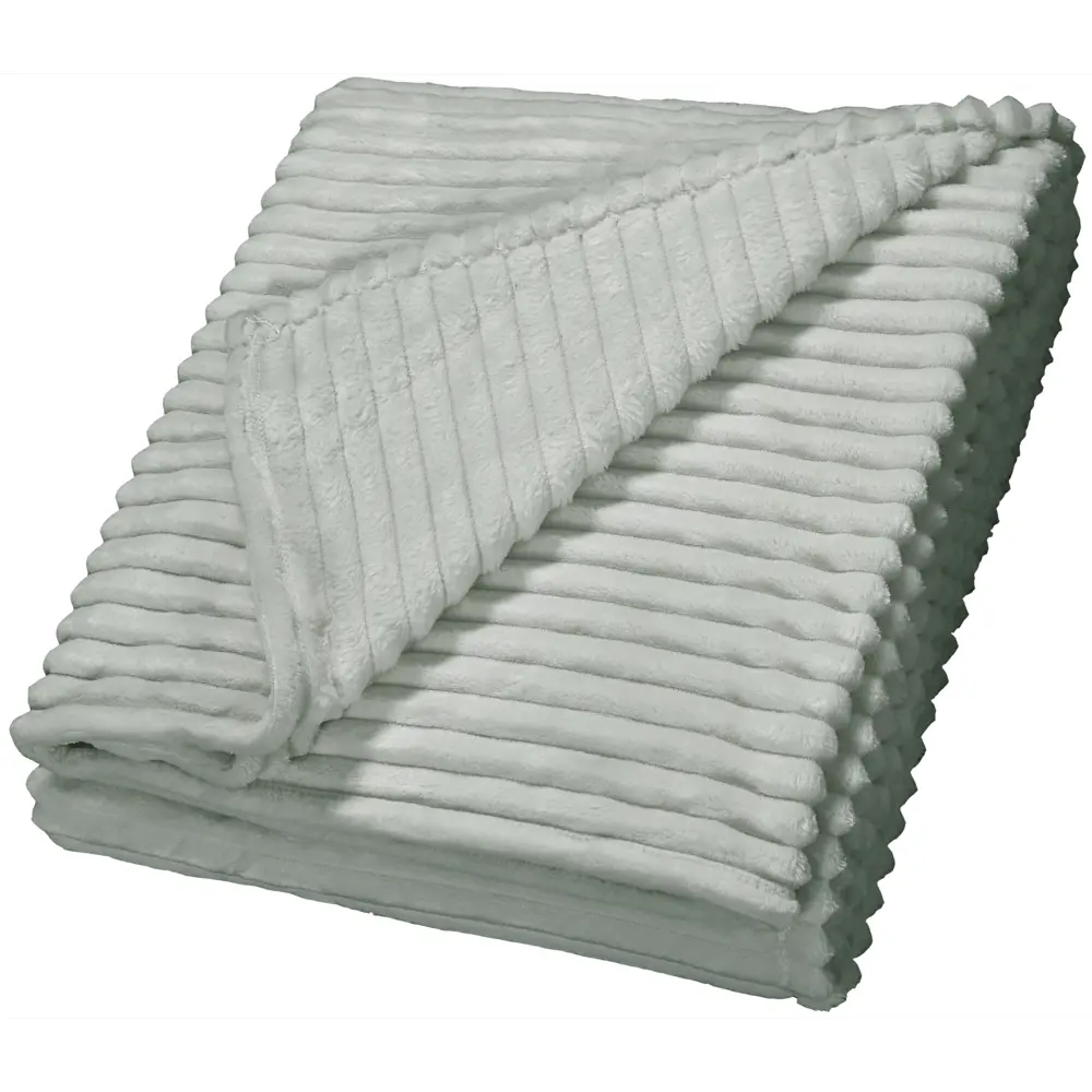 СТОЛИЦА ТЕКСТИЛЯ Плед Strips — уют в сером велсофте 200х240 см 89312866 STLM-1027833