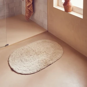 Коврик для ванной Funky 60x40 см цвет кремовый 82263400 STLM-2205496