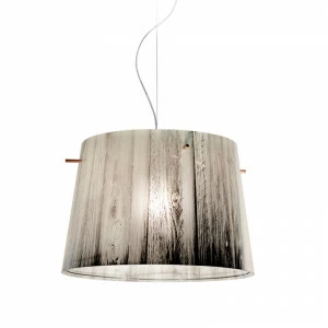 Подвесной светильник Woody White от Slamp WOO77SOS0000W_000 SLAMP ДИЗАЙНЕРСКИЕ 243575 Серый