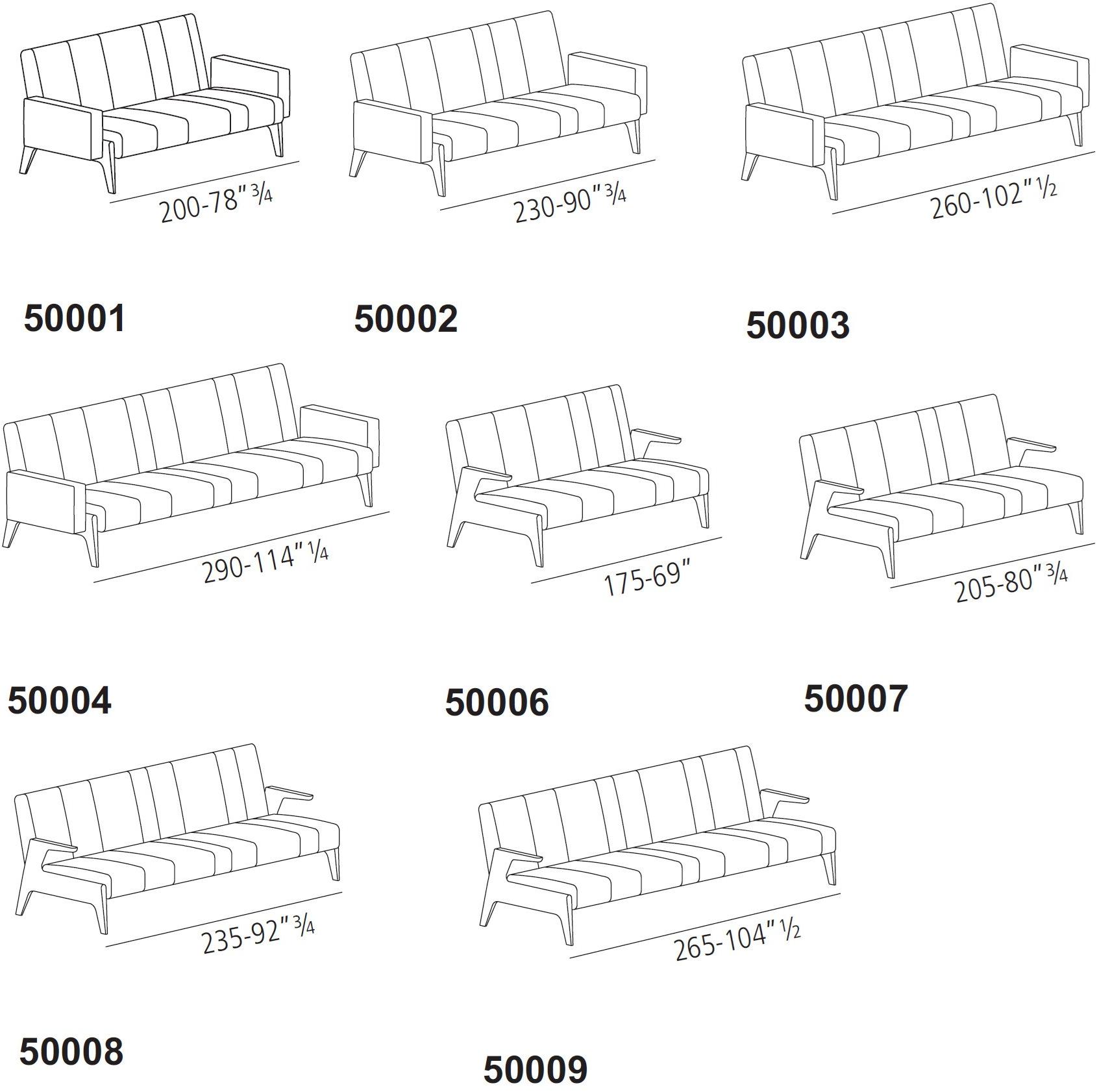 Vibieffe Модульный диван из кожи или ткани 50 italo sun-id-1480018 - Вид №10