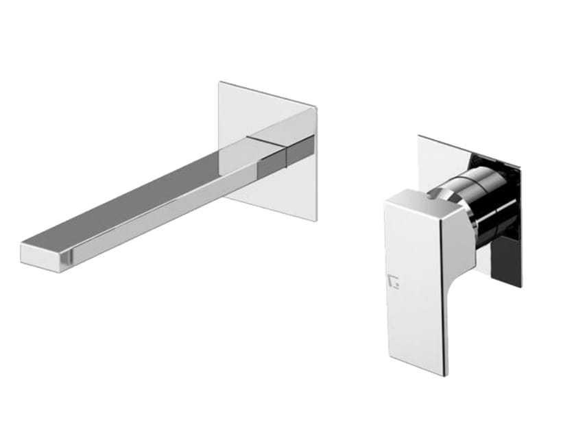 Настенный смеситель для раковины с пластиной GATTONI Kubik ARCH-00146933