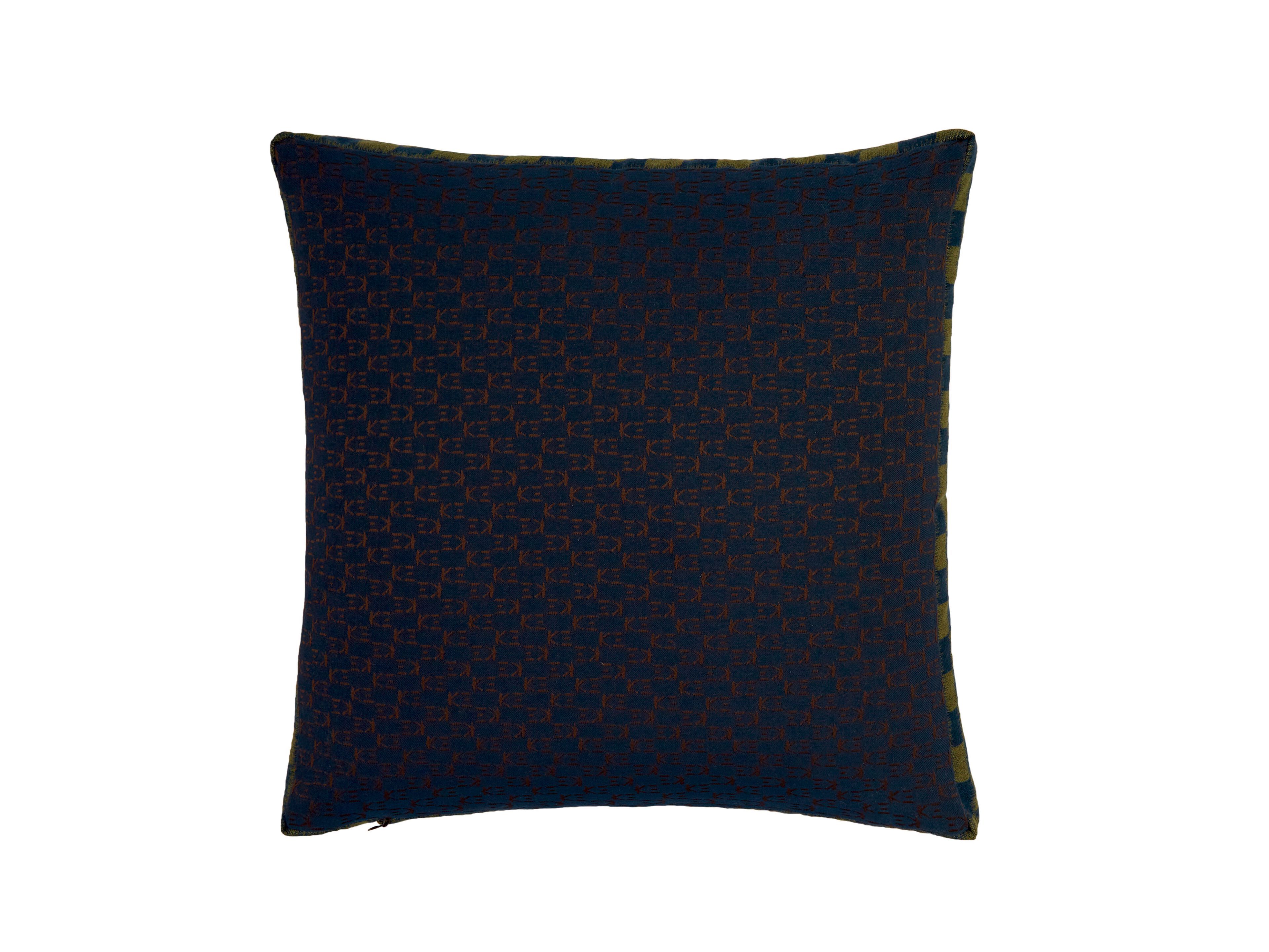 Квадратная подушка с цветочным рисунком K-3 Shogun Blue ARCH-00089230 - Вид №2