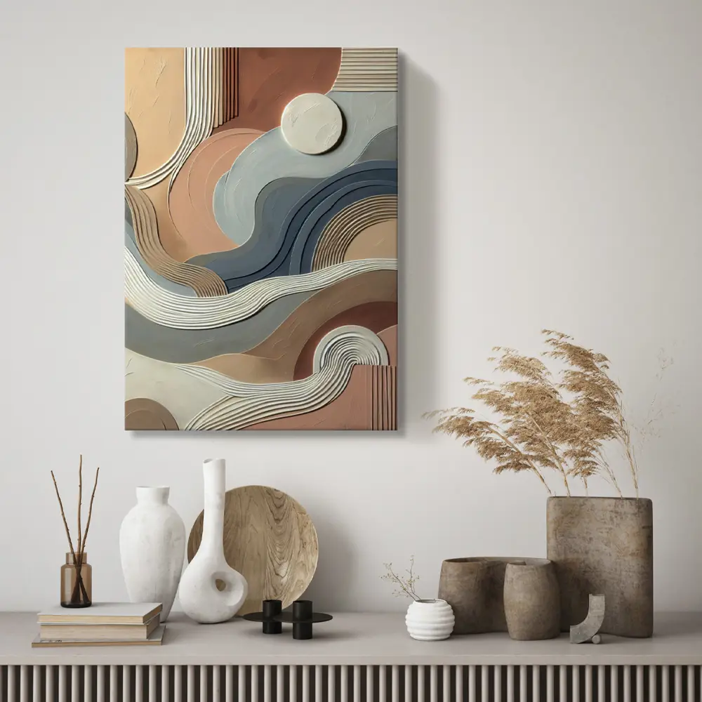 Santreyd: Абстрактная картина 'Восток' для современного интерьера 50x70 см 89394679 STLM-1333657 - Вид №3