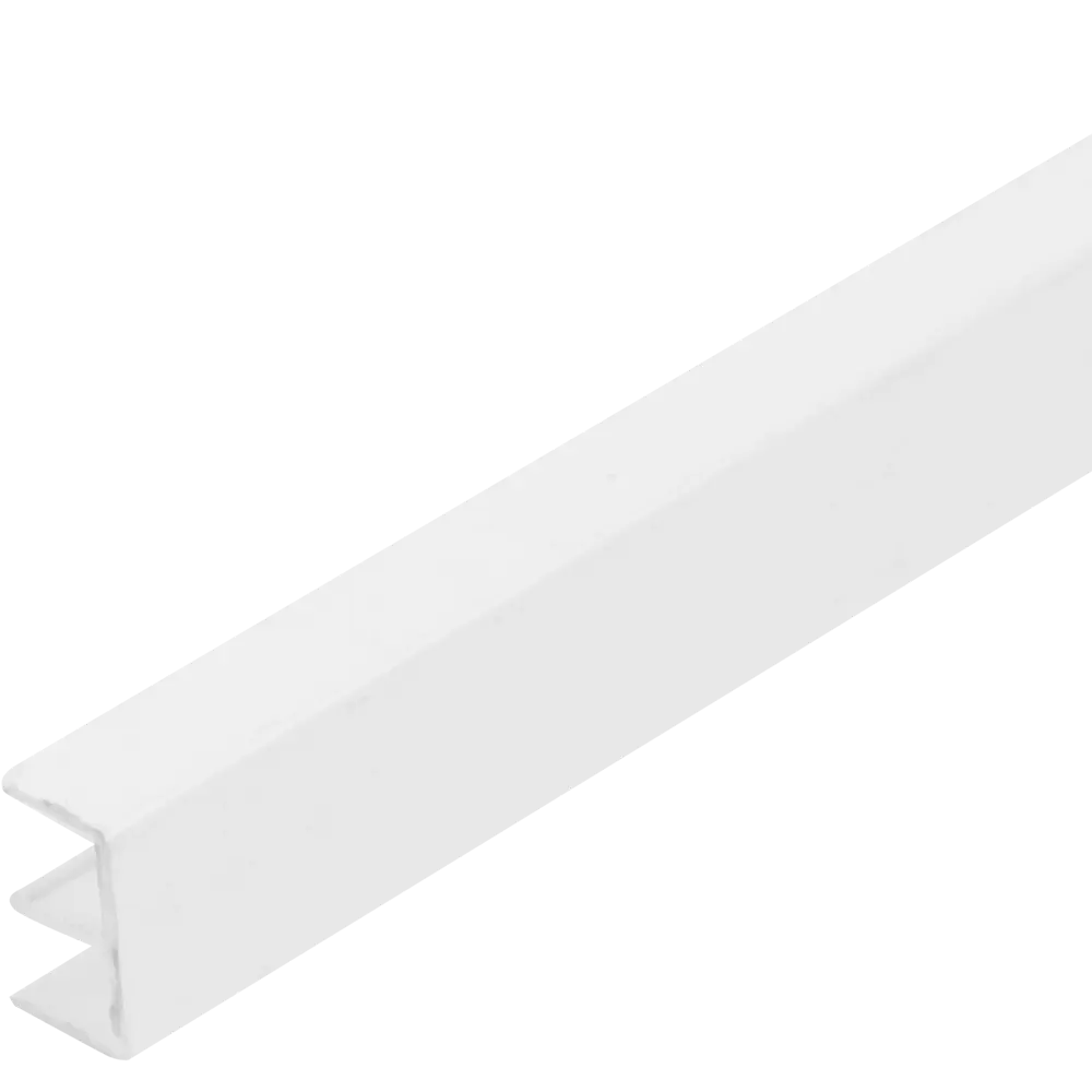 Ш-Профиль верхний Gah Alberts 6.5x10x1000 мм ПВХ цвет белый STLM-2202675