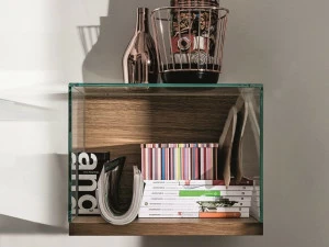 Sovet italia Настенная витрина из дерева и стекла Nest