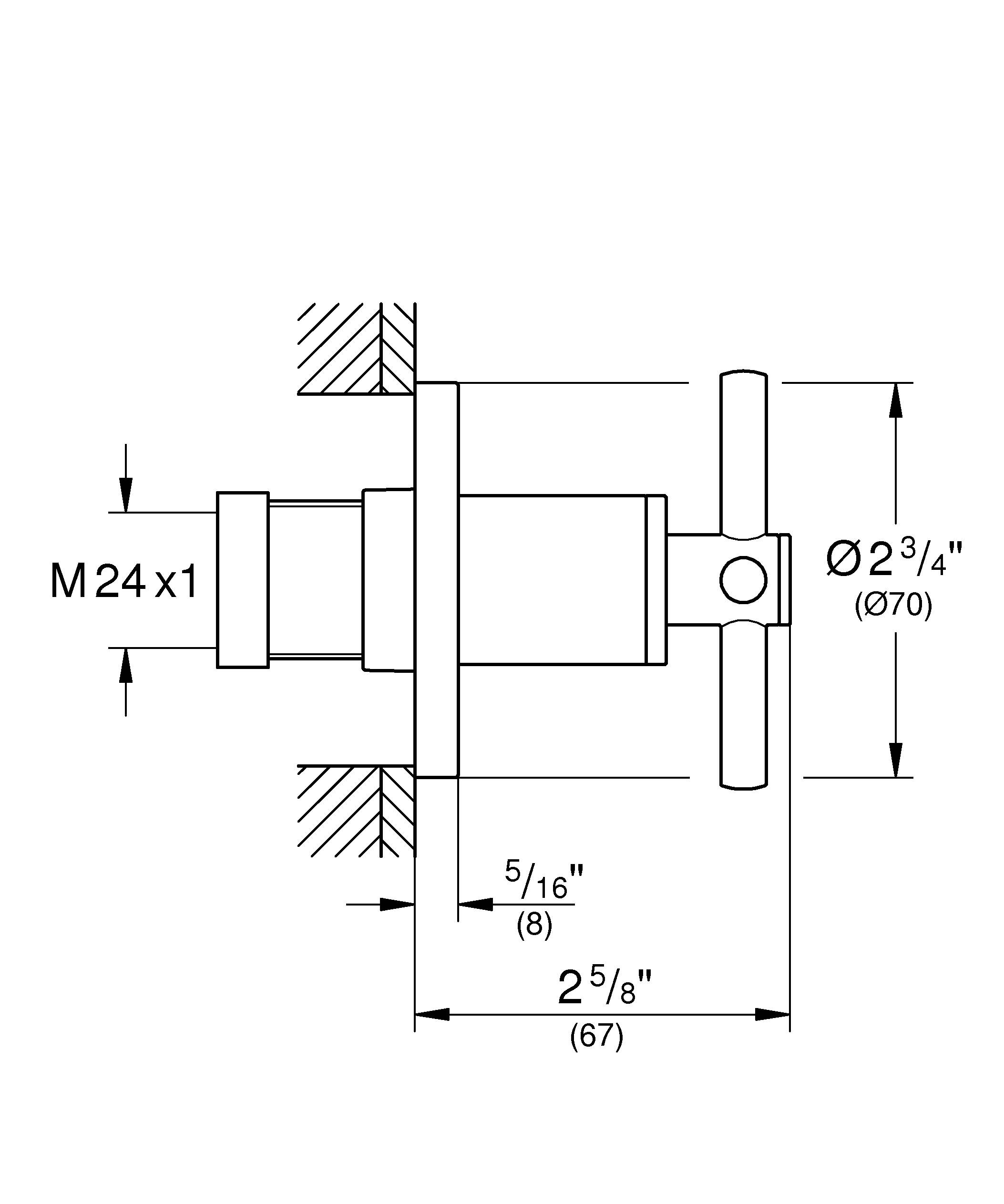 19069003 Накладная панель Grohe хром Atrio - Вид №1