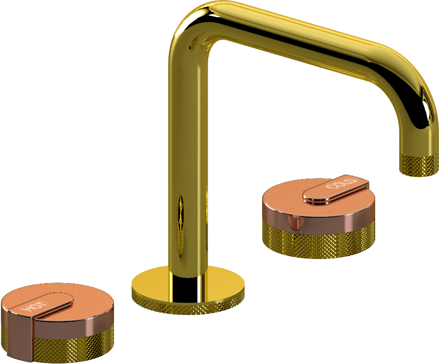 E-11511-R1RG-L1RG-PB Смеситель для умывальника на 3 отвертия GRAFF MOD+