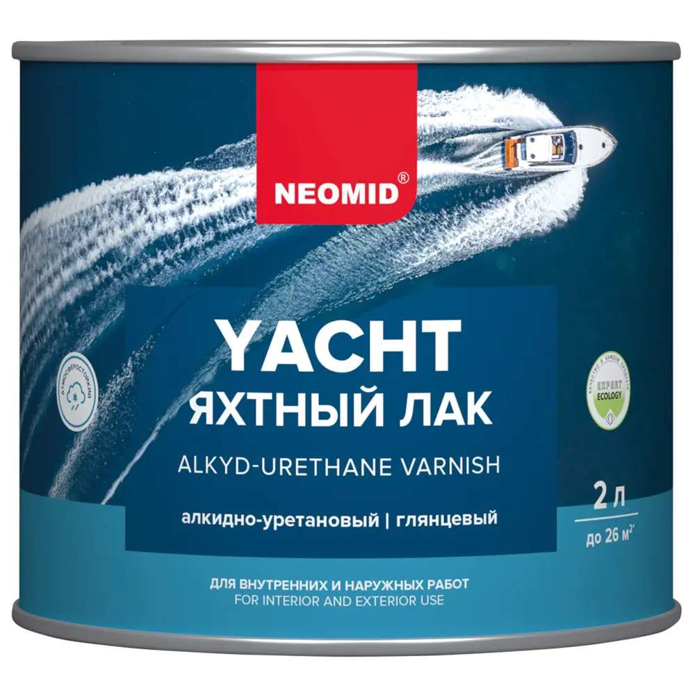 Яхтный лак NEOMID для дерева - защита и блеск 2 литра 13613666 STLM-0003508 - Вид №1