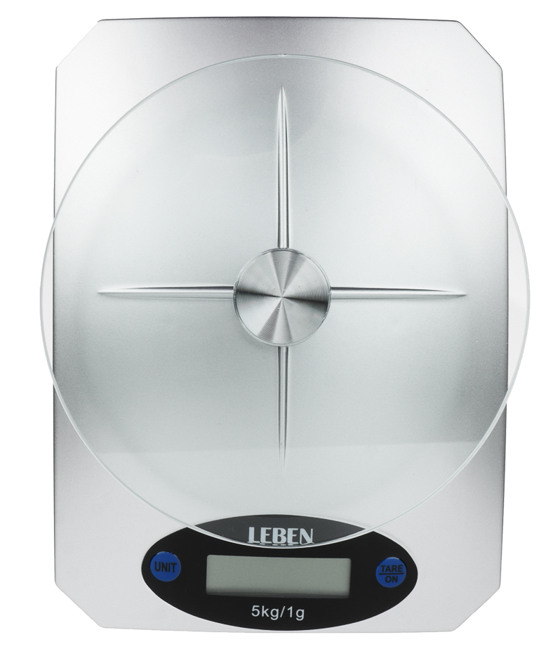 9237202 Кухонные весы LEBEN 268-059 серебристый STDN-0007335
