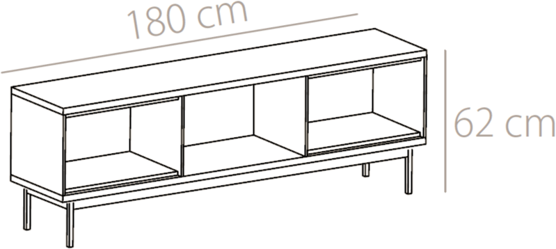 Punt Буфет из лакированной древесины Slats Slt011  - Вид №1