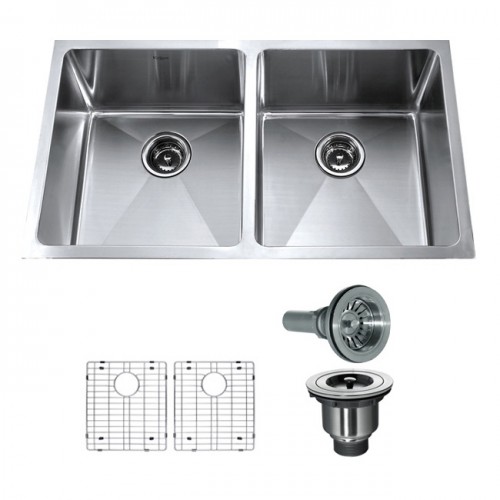 KHU102-33 Мойка кухонная прямоугольная Krausru  - Вид №11