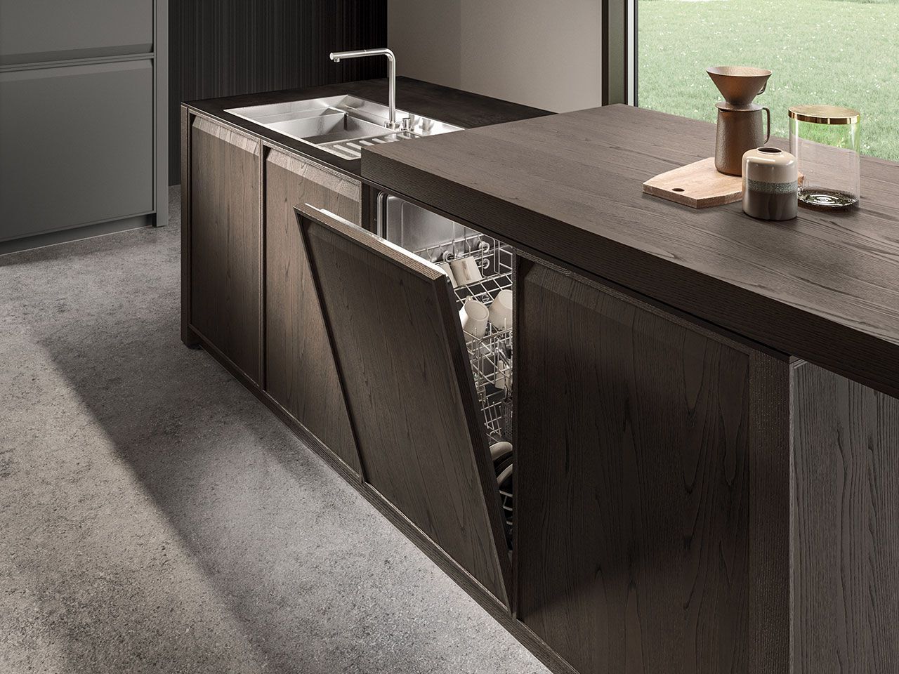 Встроенная кухня с островом Arrital Ak_07 ARCH-00029040 - Вид №9