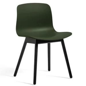 Стул AAC12, зеленый с черными ножками