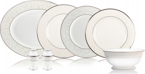 10677898 Lenox Сервиз столовый Lenox Чистый опал на 6 персон 21 предмет, фарфор Фарфор костяной