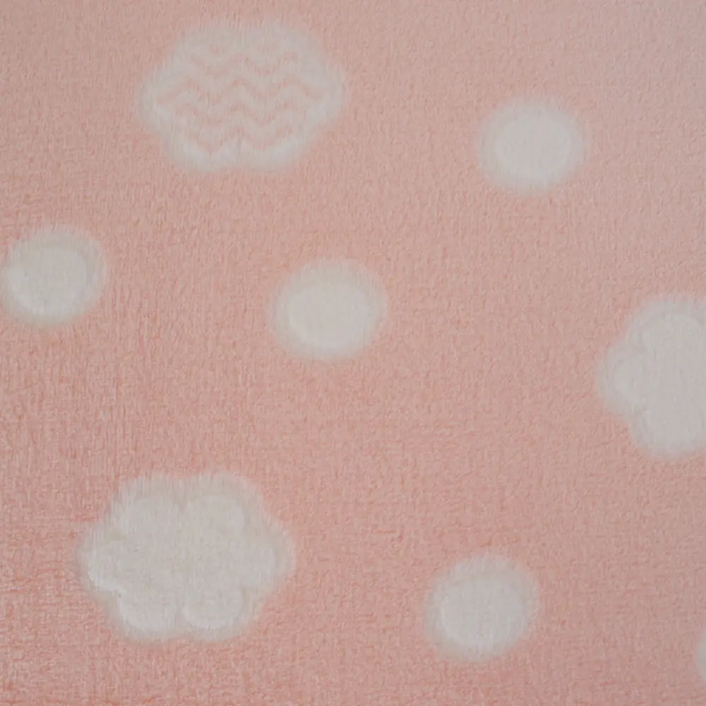 Плед «Облака» 140x200 см фланель цвет розовый Santreyd STLM-2132380 - Вид №1