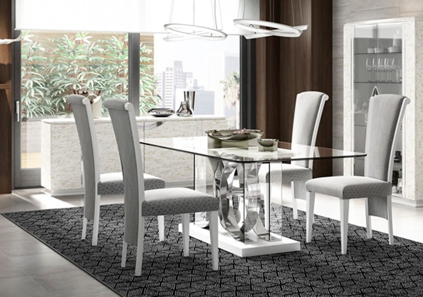 105951 Обеденный стол Mindi 6535 со столешницей 190x100 Llass Kira Santreyd