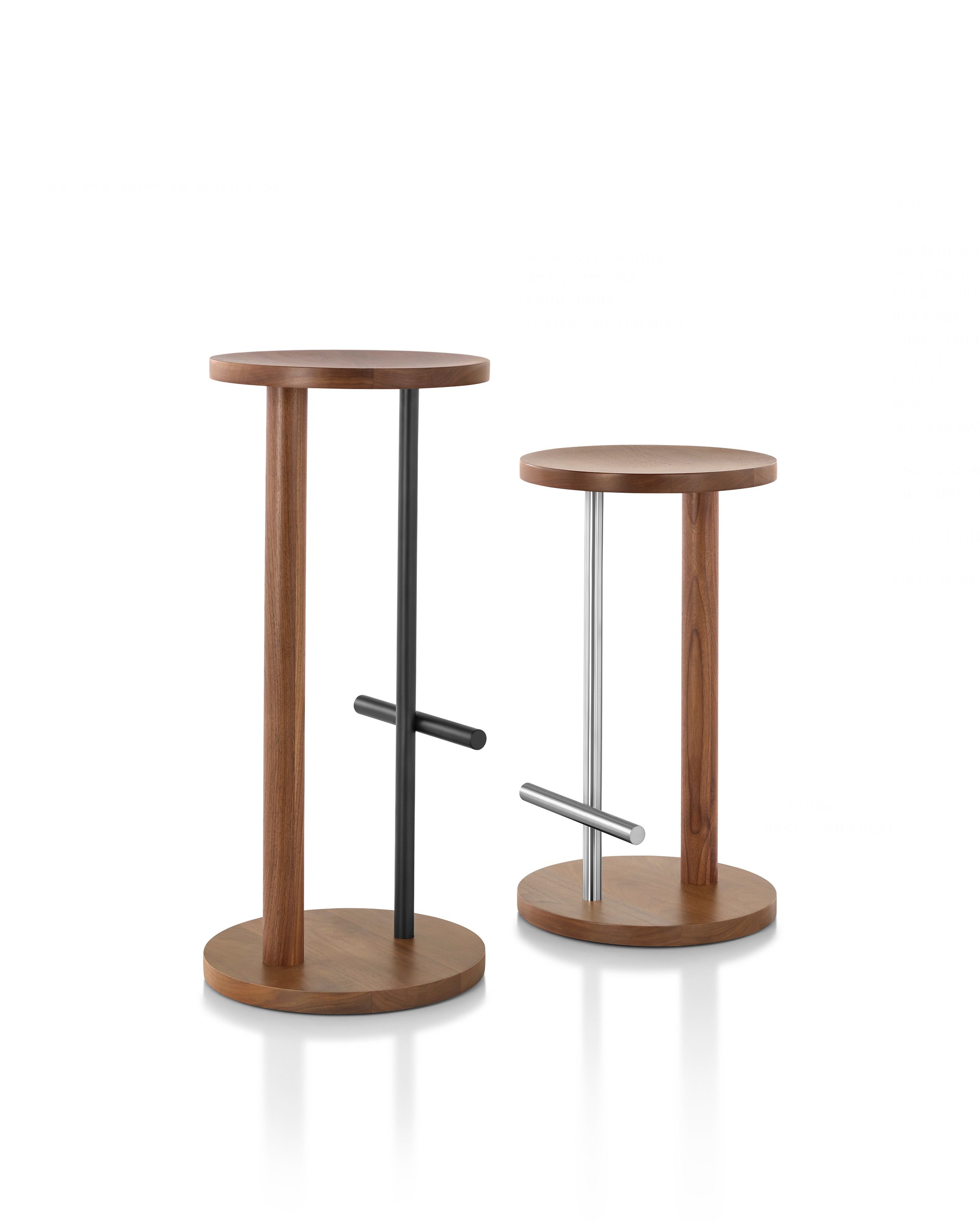 Деревянный табурет с подставкой для ног Herman Miller ARCH-00068484 - Вид №7