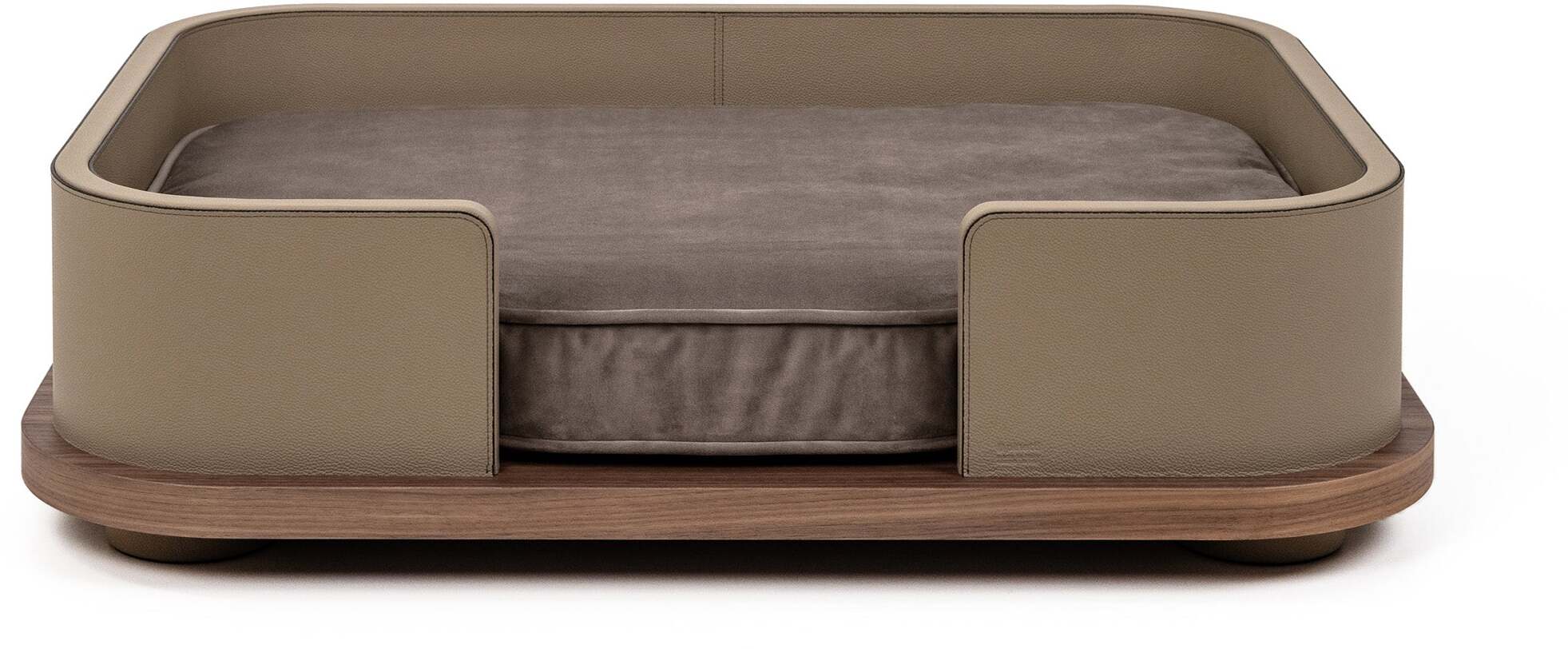 Кровать для питомца - 84X64XH22 см / pebble-leather_earth