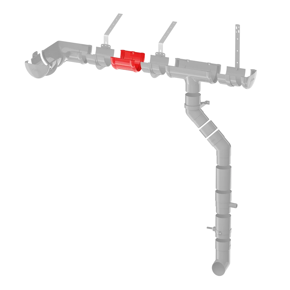 Соединитель желоба с уплотнителем цвет белый ТЕХНОНИКОЛЬ STLM-2170734 - Вид №3