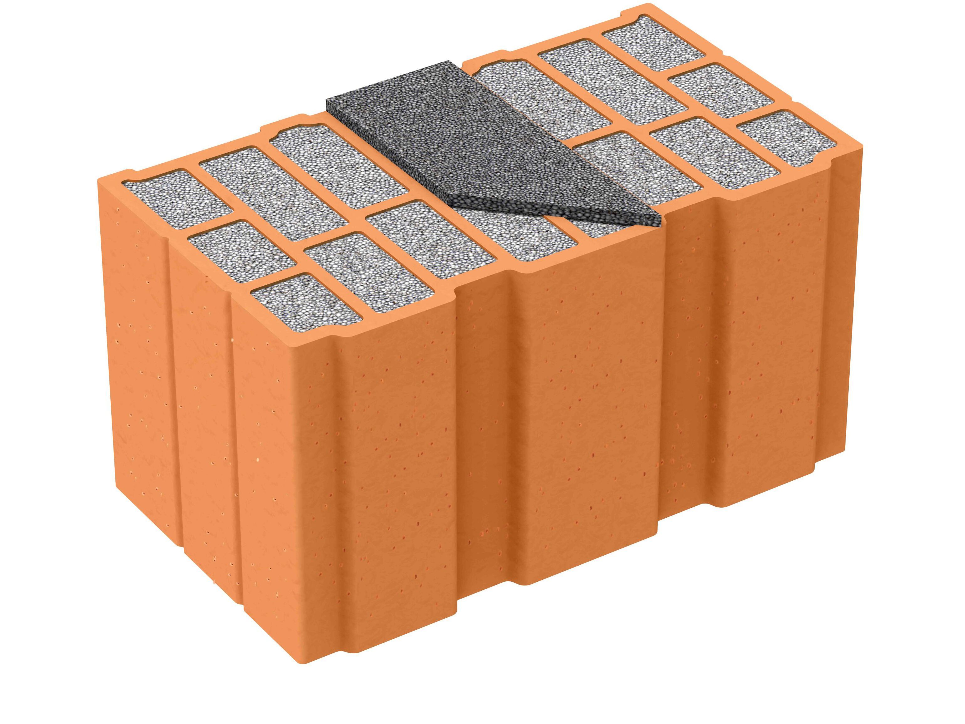 Теплоизоляционный кирпичный блок Fornaci Laterizi Danesi Normablok Plus ARCH-00030156 - Вид №1