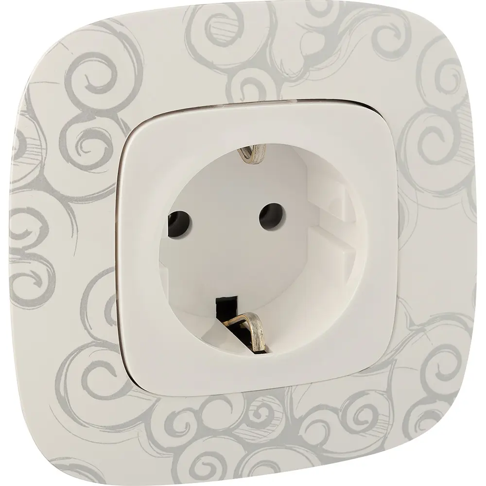 Розетка Legrand Valena Allure 2 контакта с заземлением цвет белый STLM-2147174 - Вид №8