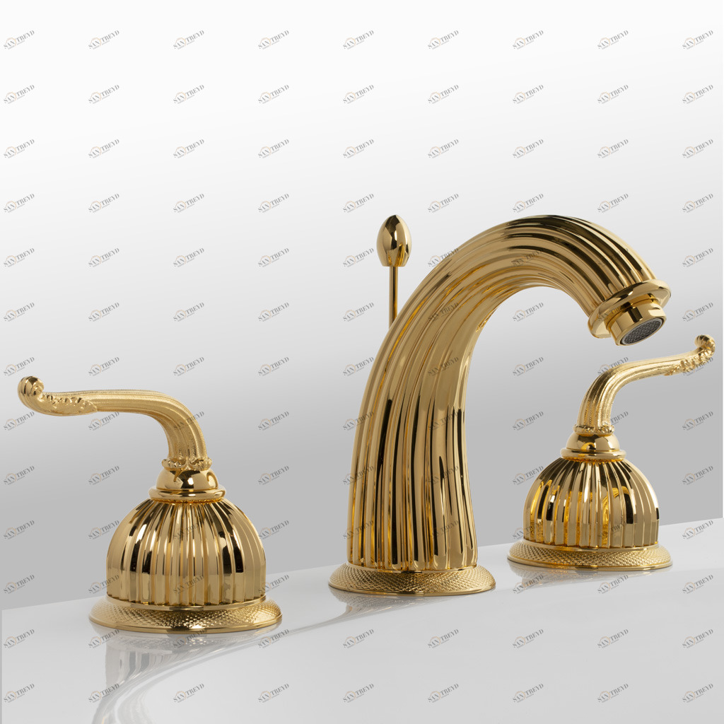 C67-1301 C67-1301 Смеситель для раковины на 3 отверстия CUPOLA Cristal & Bronze COUPOLE 