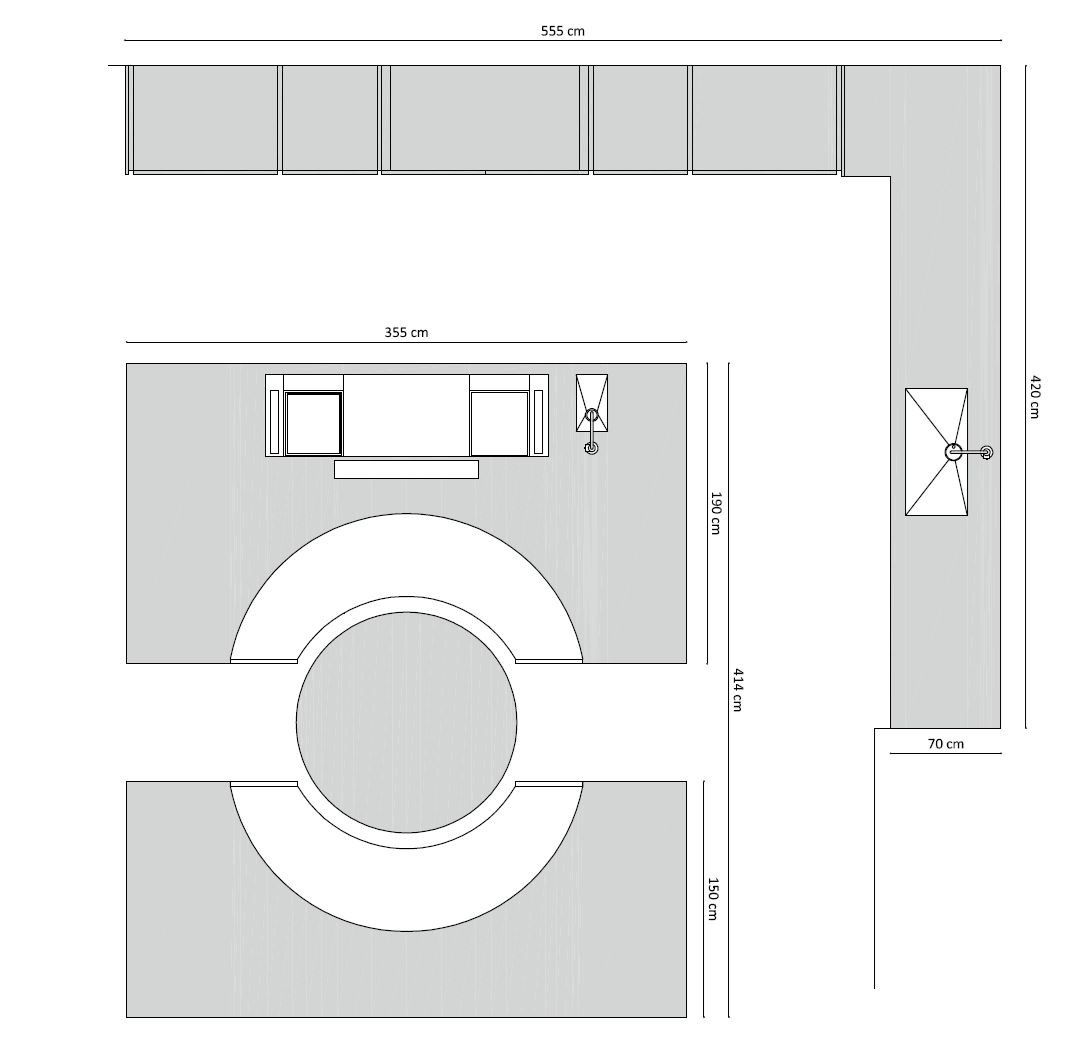 Кухня с островом со встроенными ручками TM Italia Cucine ARCH-00129249 - Вид №14
