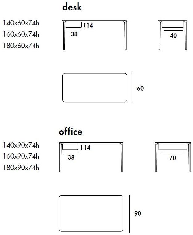 Sovet italia Прямоугольный стеклянный стол Slim sun-id-1458048 - Вид №3