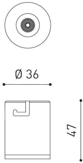 Arkoslight Встраиваемый алюминиевый светодиодный светильник Shot light sun-id-1374097 - Вид №37