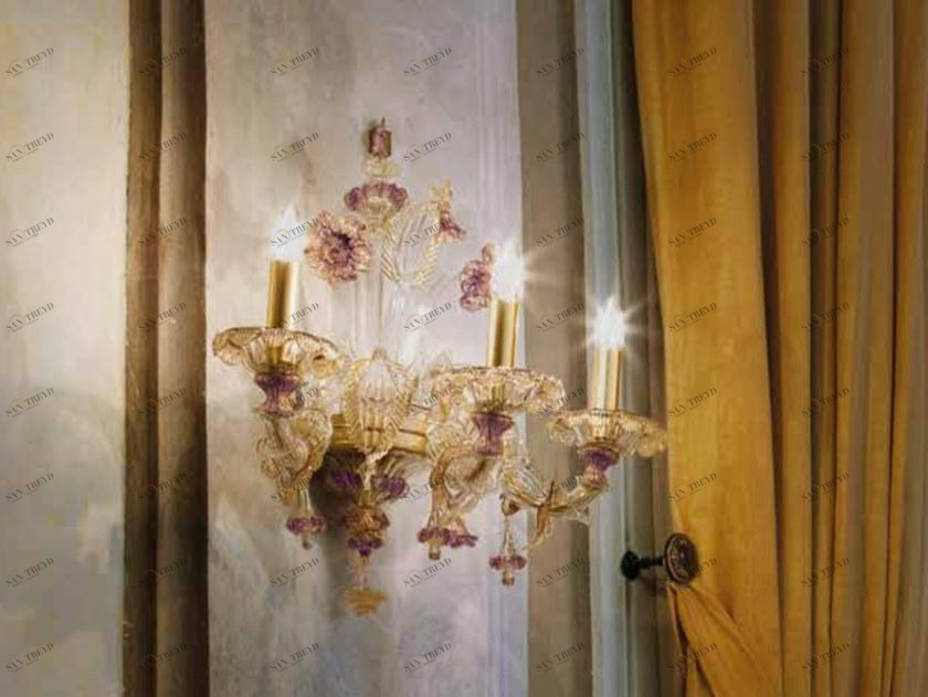 Sylcom Бра из стекла с кристаллами Rezzonico 1474