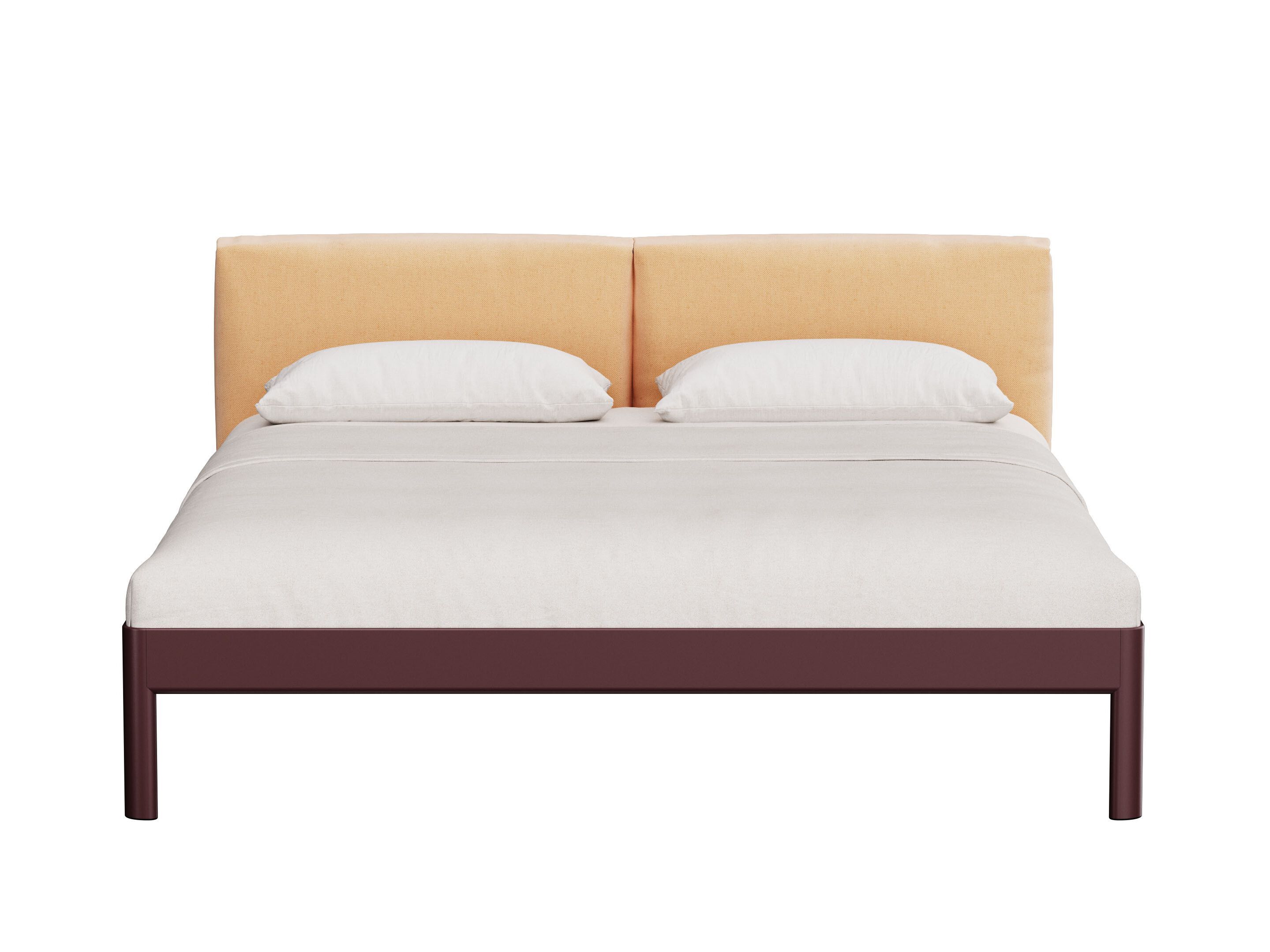 Алюминиевая двуспальная кровать с мягким изголовьем Noah Living Heia ARCH-00065654 - Вид №4