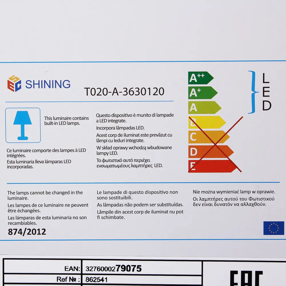 Панель светодиодная 120х30 см 40 Вт, 3200 Лм, IP20 Santreyd STLM-2142335 - Вид №5