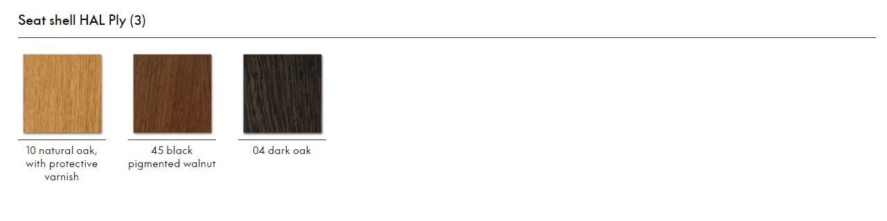 Деревянный поворотный барный стул с подставкой для ног VITRA HAL ARCH-00143937 - Вид №3