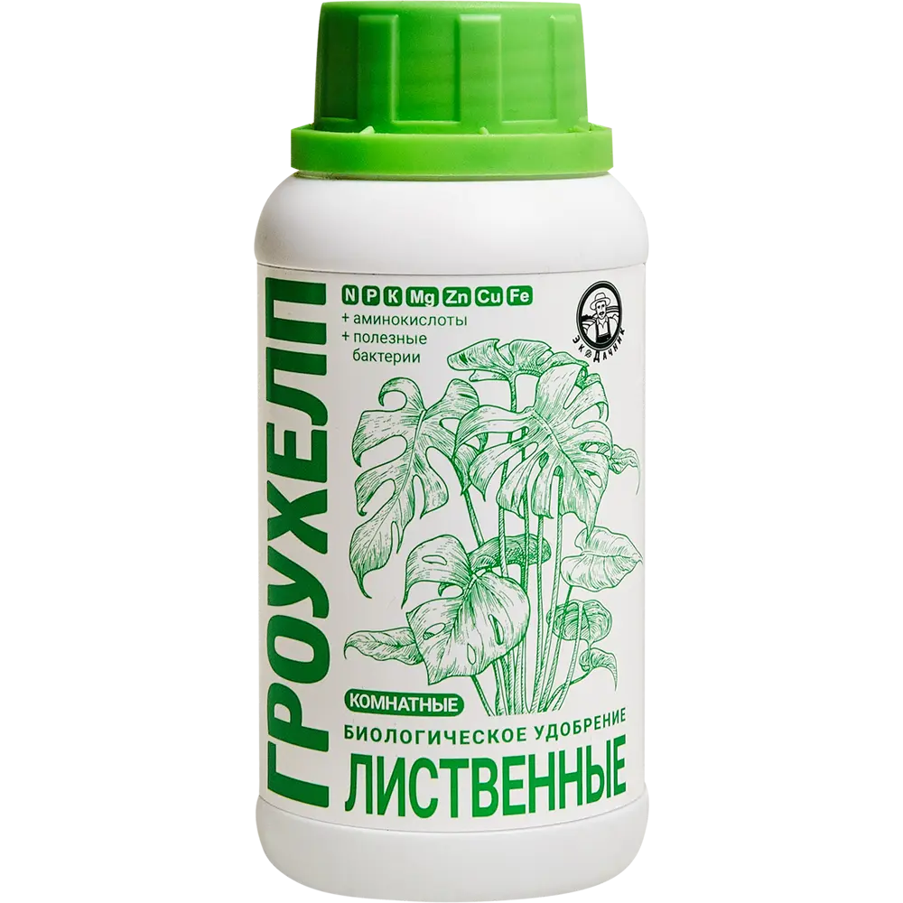 Экодачник GROWHELP — биостимулятор для комнатных растений с янтарной кислотой 86481310 STLM-0069127