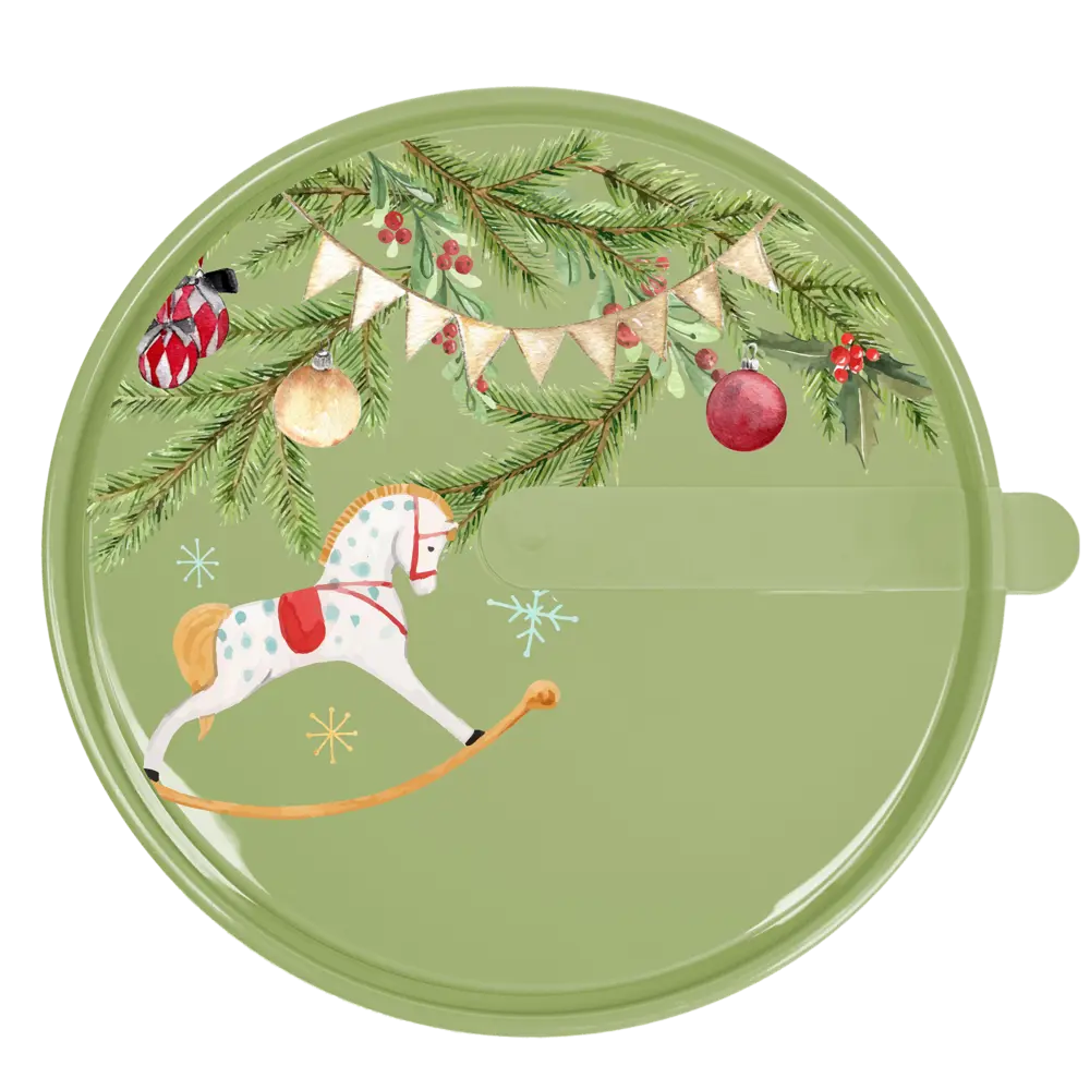 Салатник Сказка Vanilla 1700 мл 17.5 см круглый пластик цвет зеленый Santreyd STLM-2059735 - Вид №1