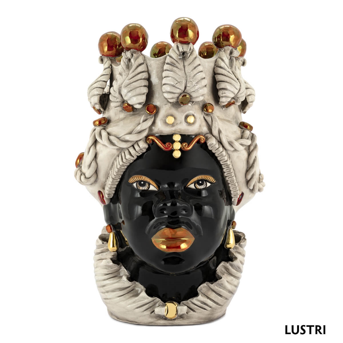 200654-LU ABHIKA ВАЗА MORO LADY BIG GOLD FINISH  - Вид №8