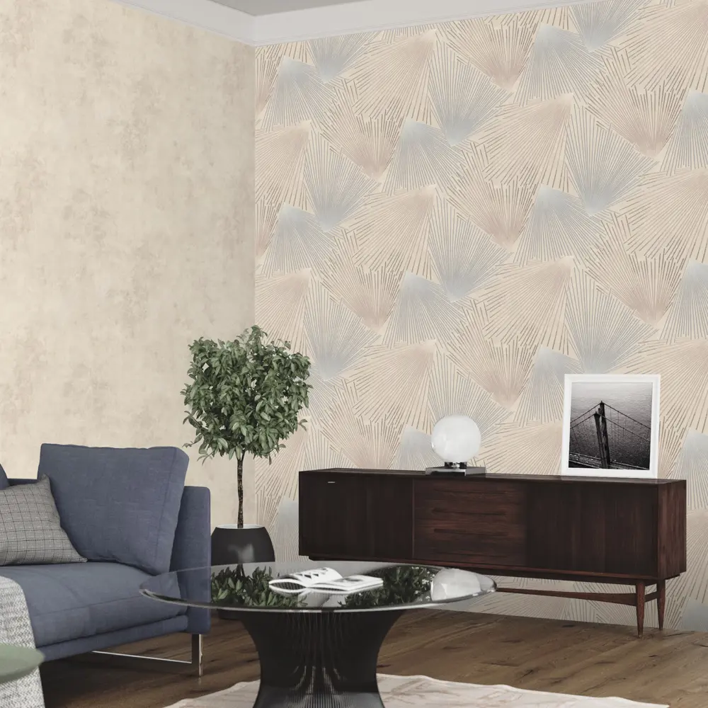 Обои флизелиновые Euro Decor Salute бежевые 1.06 м ED7211-01 87710321 STLM-2198204 - Вид №3