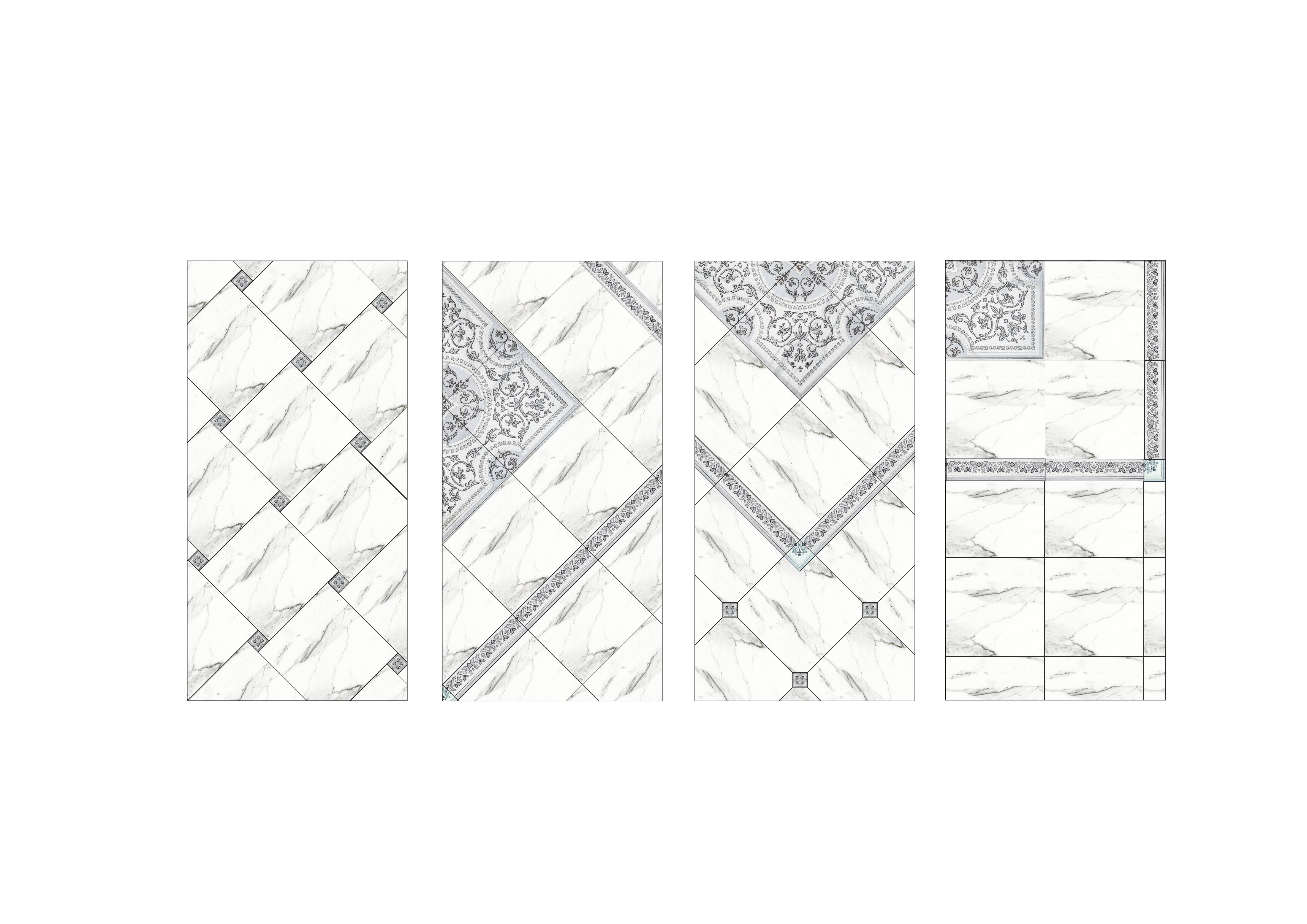 LB CERAMICS Бьянка Каррара - керамогранитное панно с мраморным эффектом 90×90 см 88295560 STLM-0077481 - Вид №2