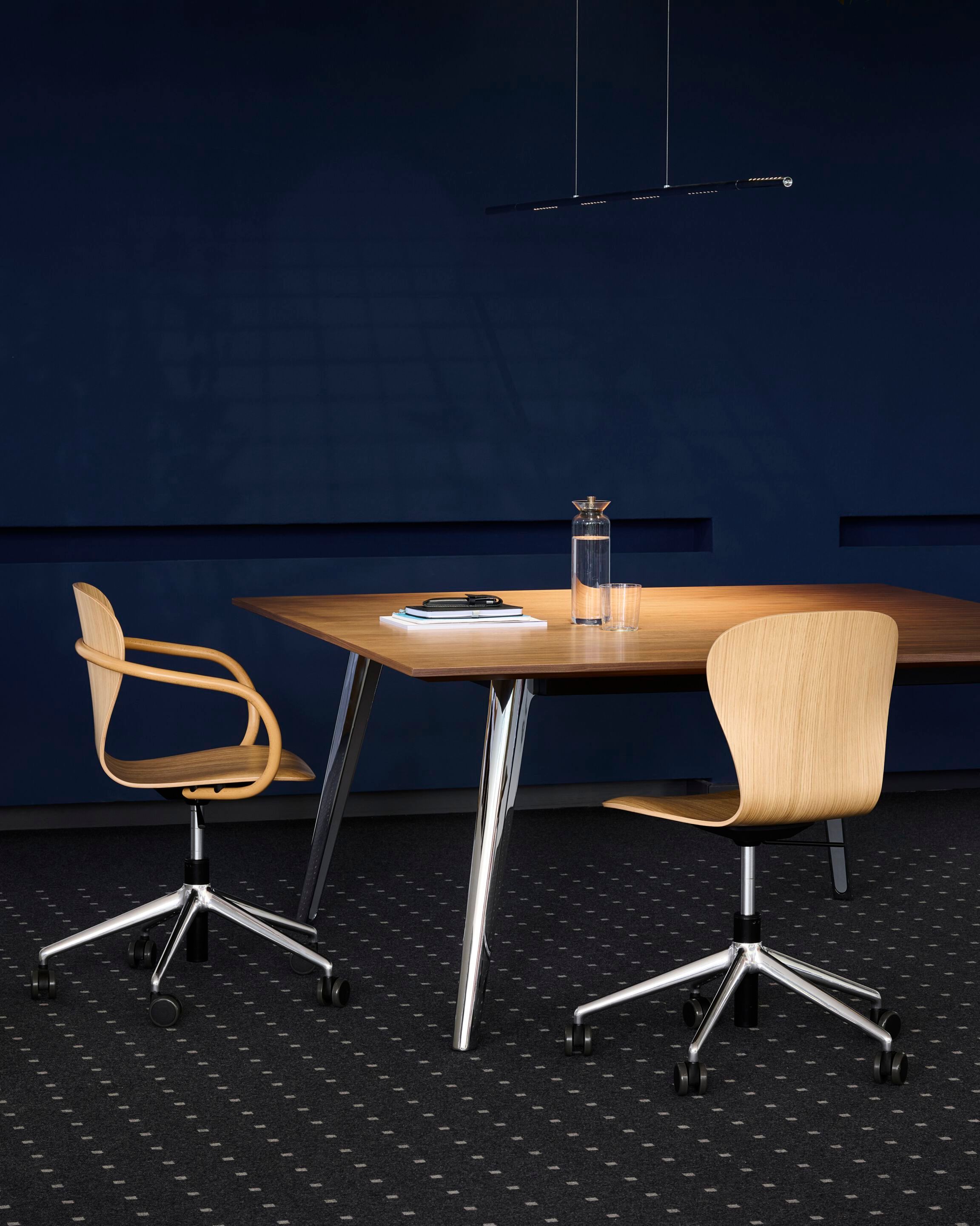 Деревянный стул с колесами с подлокотниками THONET S 220 ARCH-00139478 - Вид №2