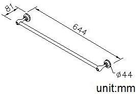 JUSTIME Вешалка для полотенец из металла Classik 6703-10-80cp - Вид №1