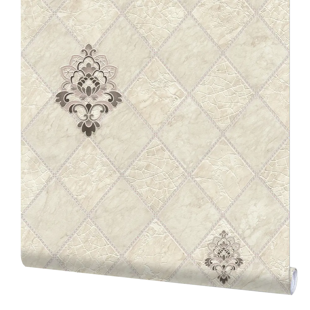 Обои виниловые Плитка бежевые 0.53 м 0217-2 Santreyd STLM-2198975