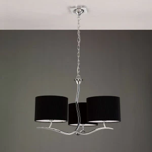 Подвесная люстра Mantra Eve 1171 MANTRA ДИЗАЙНЕРСКИЕ, EVE CHROME 057617 Черный