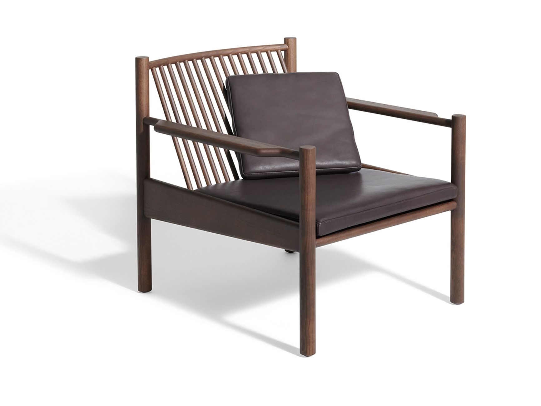 Кресло из ясеня и кожи с подлокотниками DE PADOVA Ava ARCH-00031083 - Вид №3