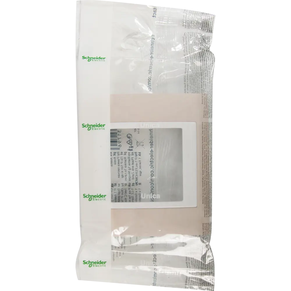 Рамка для розеток и выключателей Systeme Electric Unica 1 пост, цвет песчаный/белый STLM-2174172 - Вид №4