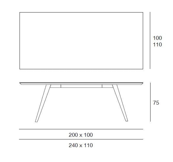 Прямоугольный стол Pacini & Cappellini NOVECENTO ARCH-00057835 - Вид №2