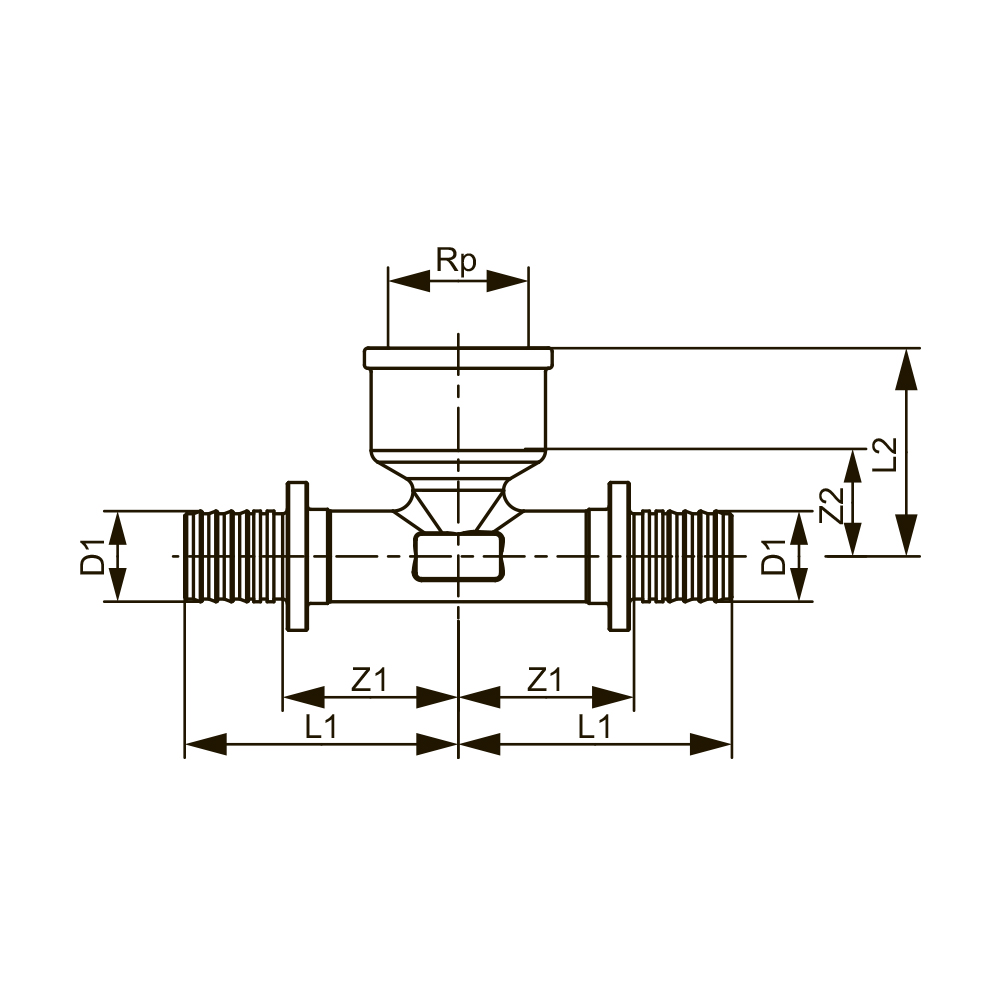 709801 Фитинги бронза Tece  - Вид №1