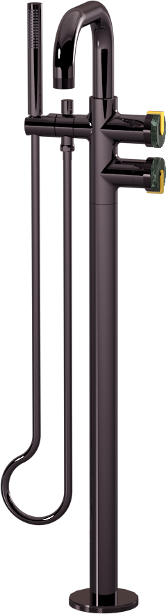 E-11557-R2MG-L1AU-OX Смеситель напольный отдельностоящий (внешняя часть) GRAFF MOD+