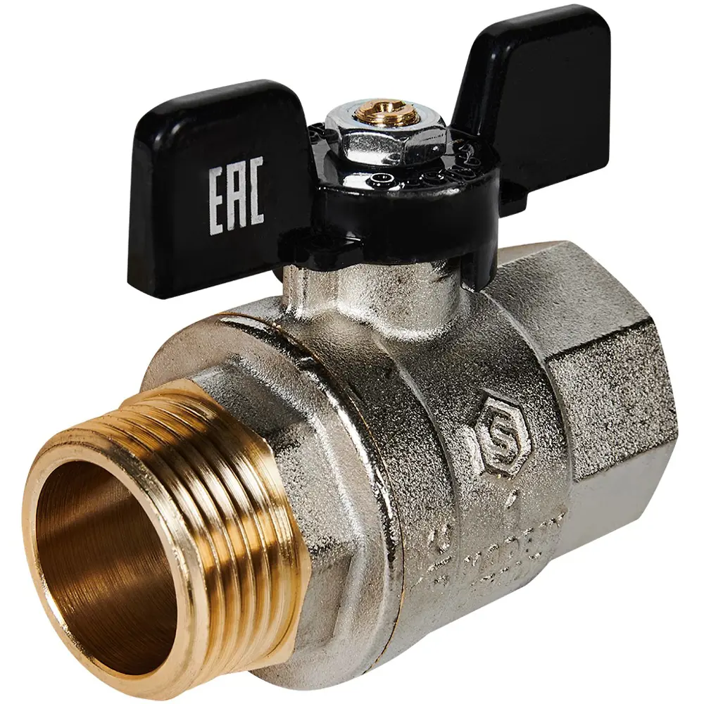 Шаровой кран STOUT DN25 для систем водоснабжения и отопления 89395501 STLM-1398992